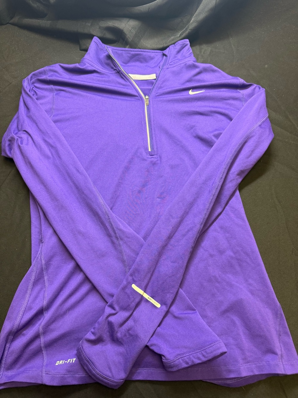 Nike Purple Women's Long-Sleeve Quarter-Zip Pullover